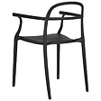 BELIANI - Lot de 2 chaises de jardin VIDOR Noir - vignette