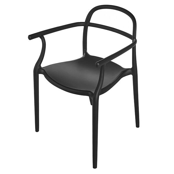 BELIANI - Lot de 2 chaises de jardin VIDOR Noir - large