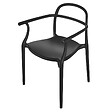 BELIANI - Lot de 2 chaises de jardin VIDOR Noir - vignette