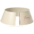 BELIANI - Jupe de sapin de Noël IMATRA Métal Beige 65 cm - vignette