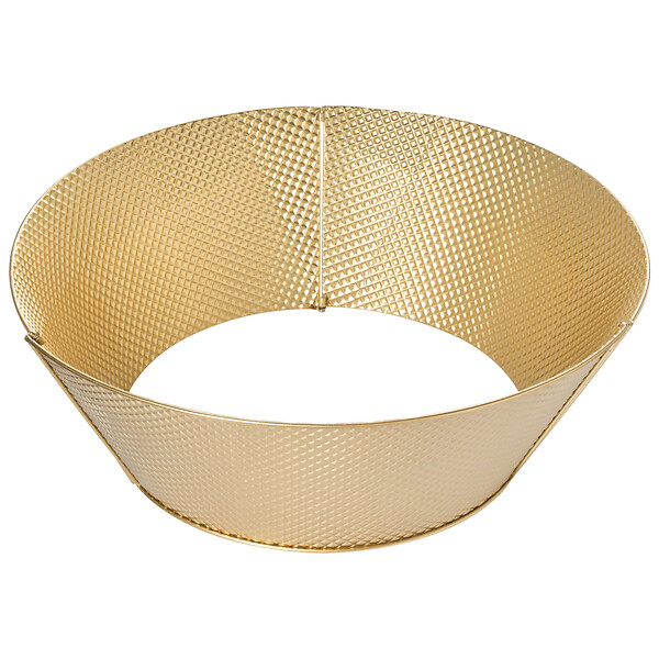 BELIANI - Jupe de sapin de Noël LAPUA Métal Doré 64 cm - large