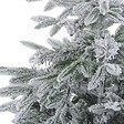 BELIANI - Sapin de Noël artificiel enneigé BASSIE 120 cm Blanc - vignette