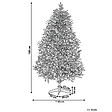 BELIANI - Sapin de Noël artificiel LED PALOMAR 180 cm Vert foncé - vignette