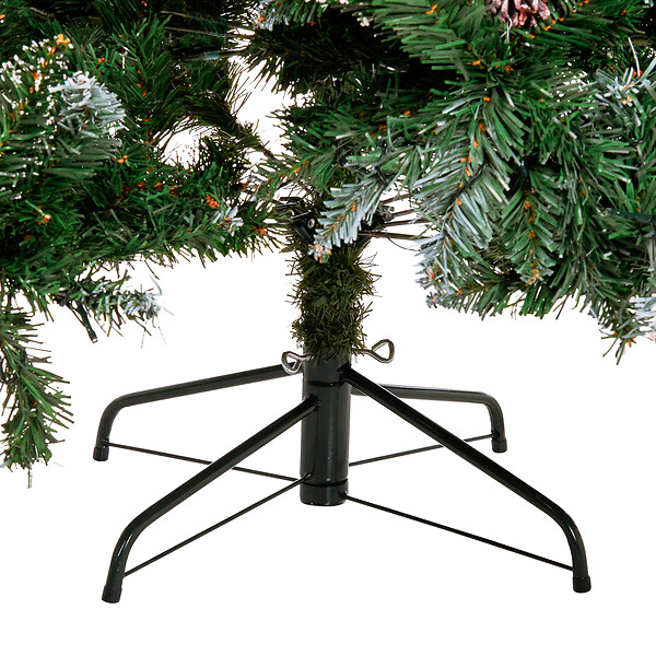 BELIANI - Sapin de Noël artificiel LED PALOMAR 180 cm Vert foncé - large