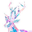 BELIANI - Décoration extérieure LED POLARIS 90 cm Renne Multicolore - vignette