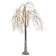 BELIANI - Décoration extérieure LED NILLAKA Arbre 145 cm Argenté - vignette