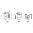 BELIANI - Décoration extérieure LED ARNES Cadeaux de Noël 25/20/15 cm Argenté - vignette