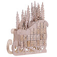BELIANI - Décoration de Noël LED IMPALA Calendrier de l'Avent 40 cm Marron clair - vignette