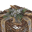 BELIANI - Lot de 2 décorations de Noël INARI Cadeaux de Noël 28/21 cm Argenté - vignette