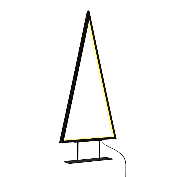 BELIANI - Décoration de Noël LED LOPPI Arbre de Noël 47/69 cm Noir - large