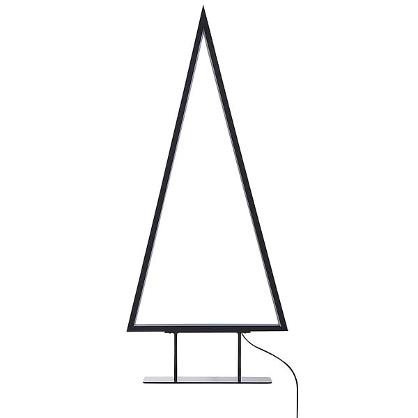 BELIANI - Décoration de Noël LED LOPPI Arbre de Noël 47/69 cm Noir - large
