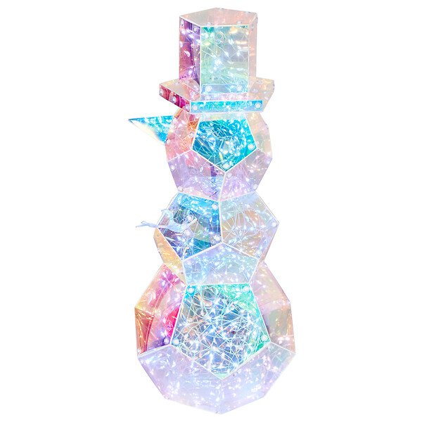 BELIANI - Décoration de Noël LED ARCTICA Bonhomme de neige 43 cm Multicolore - large