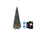 BELIANI - Décoration de Noël au sol LED intelligente avec l'application SAARLOQ Arbre de Noël 188 cm Vert - vignette
