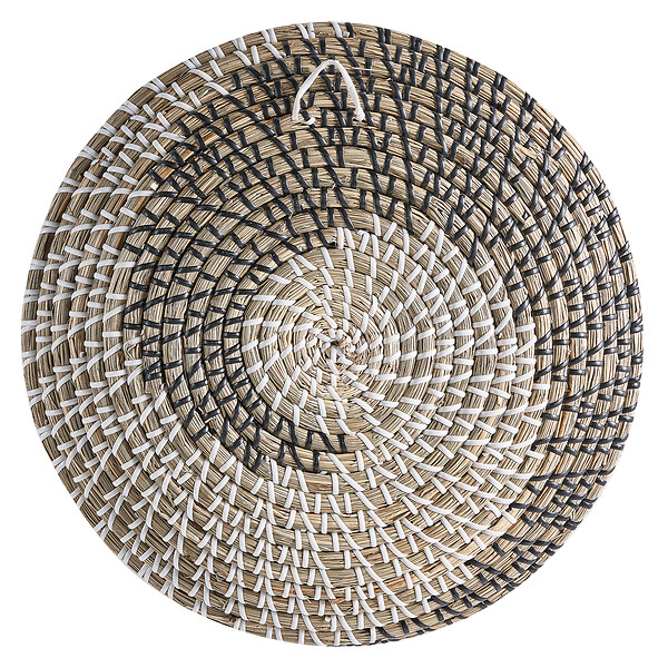 BELIANI - Lot de 3 décorations suspendues CANTHO Herbier marin 40/35/20 cm Noir - large
