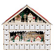 BELIANI - Décoration de Noël LED NISSER Calendrier de l'Avent 44 cm Marron clair - vignette