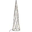 BELIANI - Lot de 2 décorations de Noël LED NEIDEN Arbre de Noël 52/38 cm Argenté - vignette
