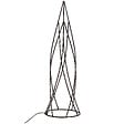 BELIANI - Lot de 2 décorations de Noël LED NEIDEN Arbre de Noël 52/38 cm Argenté - vignette