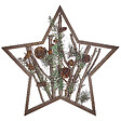 BELIANI - Décoration de Noël LED DOKKA Étoile 46 cm Marron - vignette