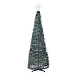 BELIANI - Décoration de Noël au sol LED intelligente avec l'application SAARLOQ Arbre de Noël 160 cm Vert - vignette