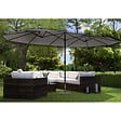 CONCEPT USINE - Parasol double gris droit ovale 27 x 46 m VENICE $ - vignette
