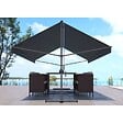 CONCEPT USINE - Store banne double pente 4 x 3 m gris ISEO - vignette