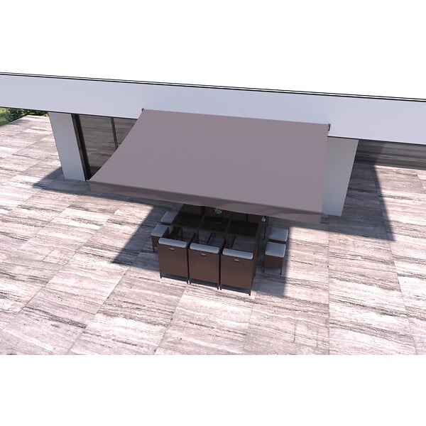CONCEPT USINE - Store banne 4 x 2,5 m taupe ADRO - large