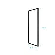 AURLANE - Paroi Retour porte de douche Noir 80x185cm - BLACK SLIDE - vignette