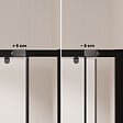 AURLANE - Porte de douche Coulissante Noir 100x185cm - Extensible de 98.5 à 112.5cm - BLACK SLIDE 100 - vignette