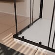 AURLANE - Ensemble portes de douche coulissantes extensibles Noir 80/90x185cm - BLACK SLIDE 80-90 - vignette