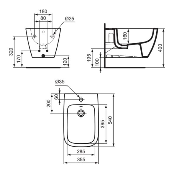 IDEAL STANDARD - Bidet suspendu i.Life B - large