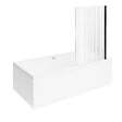 VILLEROY ET BOCH - Baignoire droite  Collaro 170 x 75cm Blanc mat  vidage et trop plein blanc mat + Pare bain droite AURYS Raywall - vignette