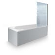 DURAVIT - Baignoire droite 170 X 70 D-Neo + Pare bain AURYS Raywall noir mat version droite - vignette