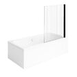 VILLEROY ET BOCH - Baignoire droite Architectura 170 x 70 cm Blanc + Pare bain droite AURYS Raywall Noir mat - vignette