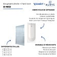 DURAVIT - Baignoire droite 170 X 70 D-Neo + Pare bain AURYS Raywall noir mat version gauche - vignette