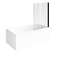 VILLEROY ET BOCH - Baignoire droite Architectura acrylique 160 x 70 cm  + Pare bain droite AURYS Raywall Noir mat - vignette