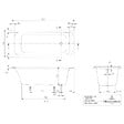 VILLEROY ET BOCH - Baignoire droite Architectura acrylique 160 x 70 cm  + Pare bain droite AURYS Raywall Noir mat - vignette