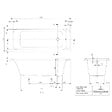 VILLEROY ET BOCH - Baignoire droite Architectura acrylique 170 x 70 cm  + Pare bain droite AURYS Raywall Noir mat - vignette