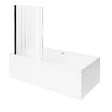 VILLEROY ET BOCH - Baignoire droite  Collaro 170 x 75cm Blanc mat  vidage et trop plein blanc mat + Pare bain gauche AURYS Raywall - vignette