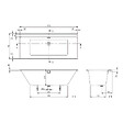 VILLEROY ET BOCH - Baignoire droite  Collaro 170 x 75cm Blanc mat  vidage et trop plein blanc mat + Pare bain gauche AURYS Raywall - vignette