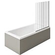 DURAVIT - Baignoire droite 160 X 70 Starck + Pare bain AURYS Raywall noir mat version droite - vignette