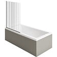 DURAVIT - Baignoire droite 170 X 75 Starck + Pare bain AURYS Raywall noir mat version gauche - vignette