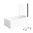 VILLEROY ET BOCH - Baignoire droite avec pieds 170 x 70 cm O.Novo + Pare bain droite AURYS Raywall noir mat - vignette