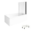 VILLEROY ET BOCH - Baignoire droite Architectura avec pieds acrylique 170 x 70 cm  + Pare bain droite AURYS Raywall Noir mat - vignette