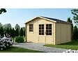 ALTANKA - Abri de jardin en bois - 12m2 - 4x3m - Ep. 28mm - Couleur: naturel - DOM710 - vignette