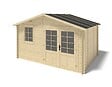 ALTANKA - Abri de jardin en bois - 12m2 - 4x3m - Ep. 28mm - Couleur: naturel - DOM710 - vignette