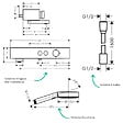 HANSGROHE - Pack mitigeur bain douche thermostatique ShowerTablet Select + Flexible Designflex + Pommeau de douche Pulsify Select 3 jets Chromé - vignette