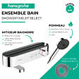 HANSGROHE - Pack mitigeur bain douche thermostatique ShowerTablet Select + Flexible Metaflex + Pommeau de douche Pulsify Select 3 jets Chromé - vignette