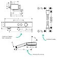 HANSGROHE - Pack mitigeur bain douche thermostatique ShowerTablet Select + Flexible Metaflex + Pommeau de douche Pulsify Select 3 jets Chromé - vignette