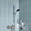 GROHE - Pack mitigeur douche mécanique StartLoop + Ensemble de douche 2 jets avec barre Chromé - vignette