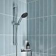 GROHE - Mitigeur douche thermostatique Precision Feel + Ensemble de douche Start 2 jets avec barre + Tablette d'angle - vignette